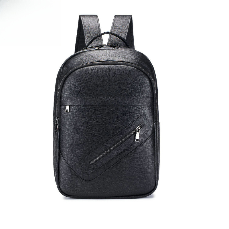 Genuine Leather Backpack - Skórzana torba męska na ramię -