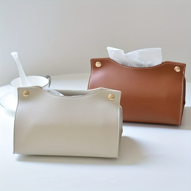 Luxury Bags & Leather Repair Of Atlanta - Personalizowany, luksusowy skórzany pojemnik na chusteczki,