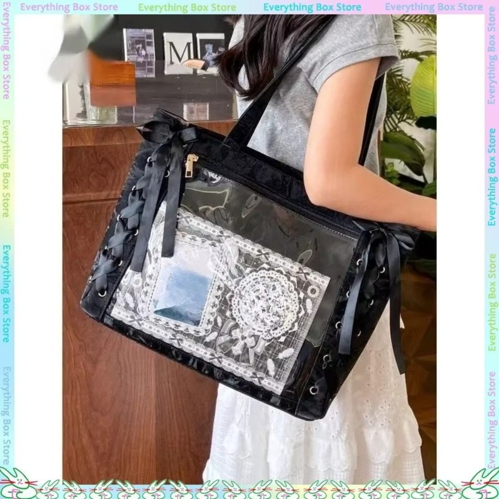 Luxury Tote Bags With Zipper - Wszechstronna modna torba Itabag z wstążkami,