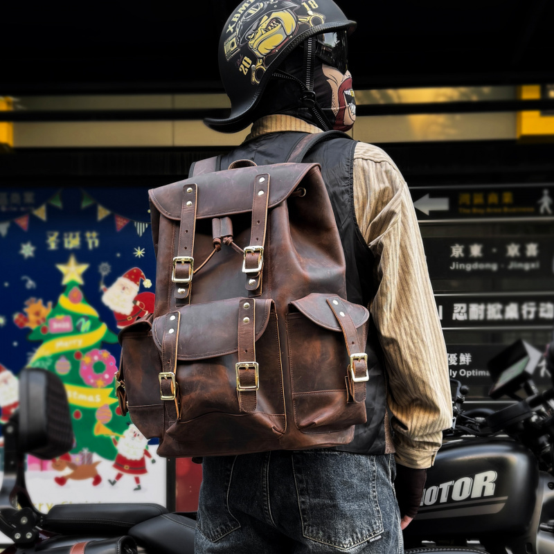Nowości Skórzany Plecak Luksus – Genuine Leather Backpack recenzja i cena