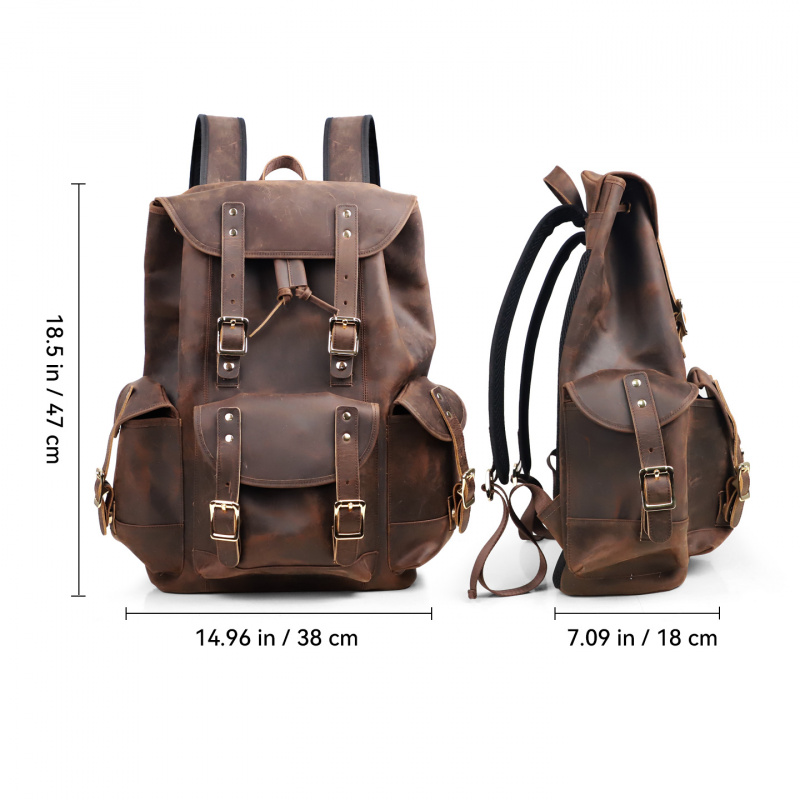 Nowości Skórzany Plecak Luksus – Genuine Leather Backpack recenzja i cena