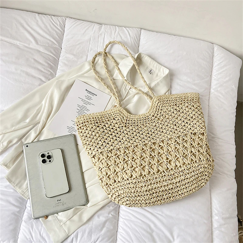 Torebki ze słomy o swobodnym d – Luxury Tote Bags With Zipper recenzja i cena