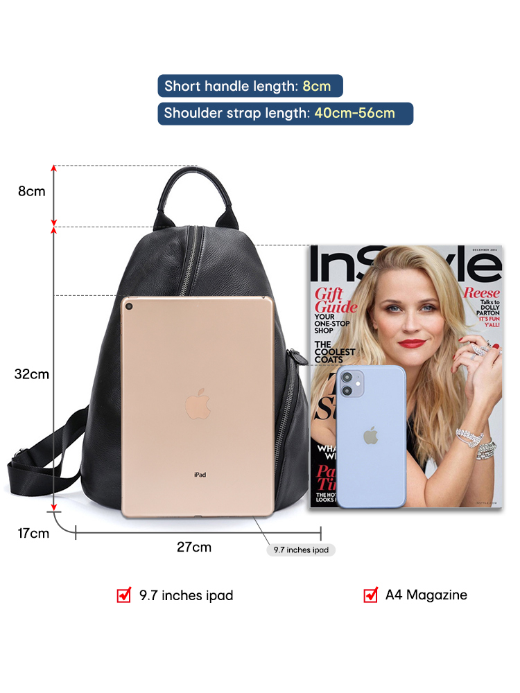 Zency damski plecak z prawdziw – Genuine Leather Backpack recenzja i cena
