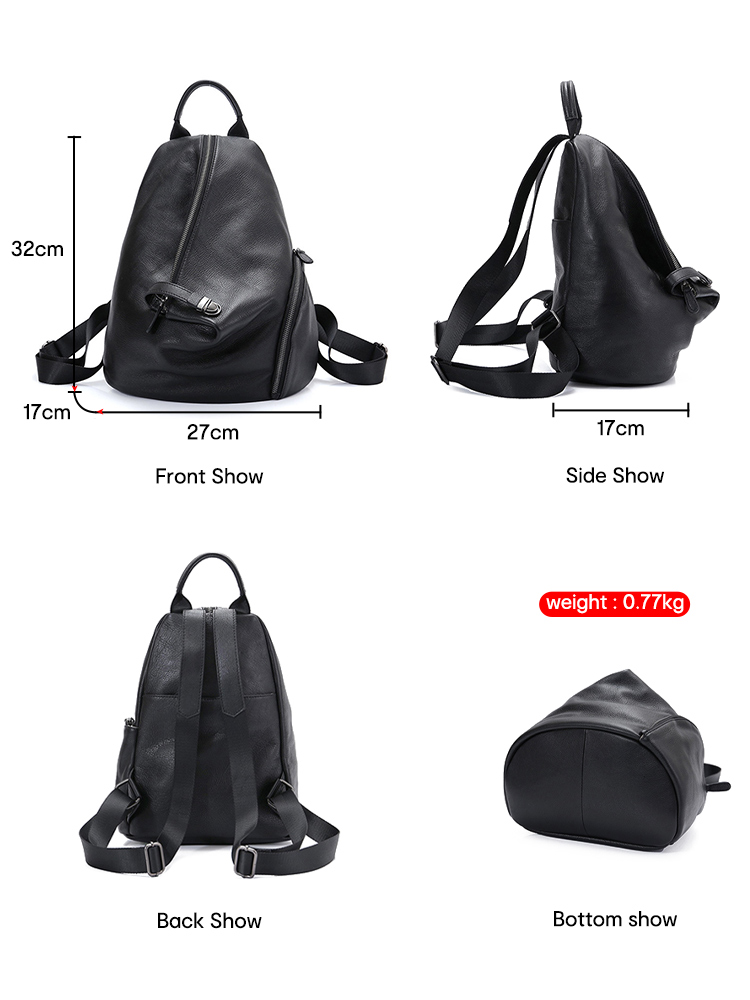 Zency damski plecak z prawdziw – Genuine Leather Backpack recenzja i cena
