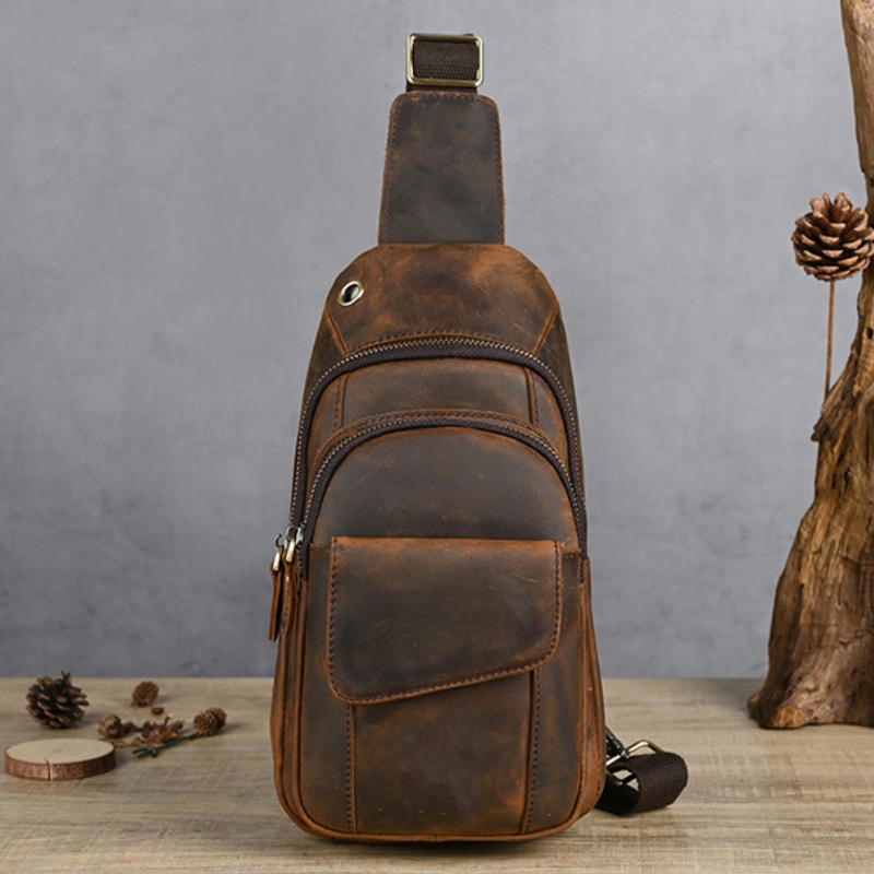 Luksusowa, wielofunkcyjna męsk – Genuine Leather Backpack recenzja i cena