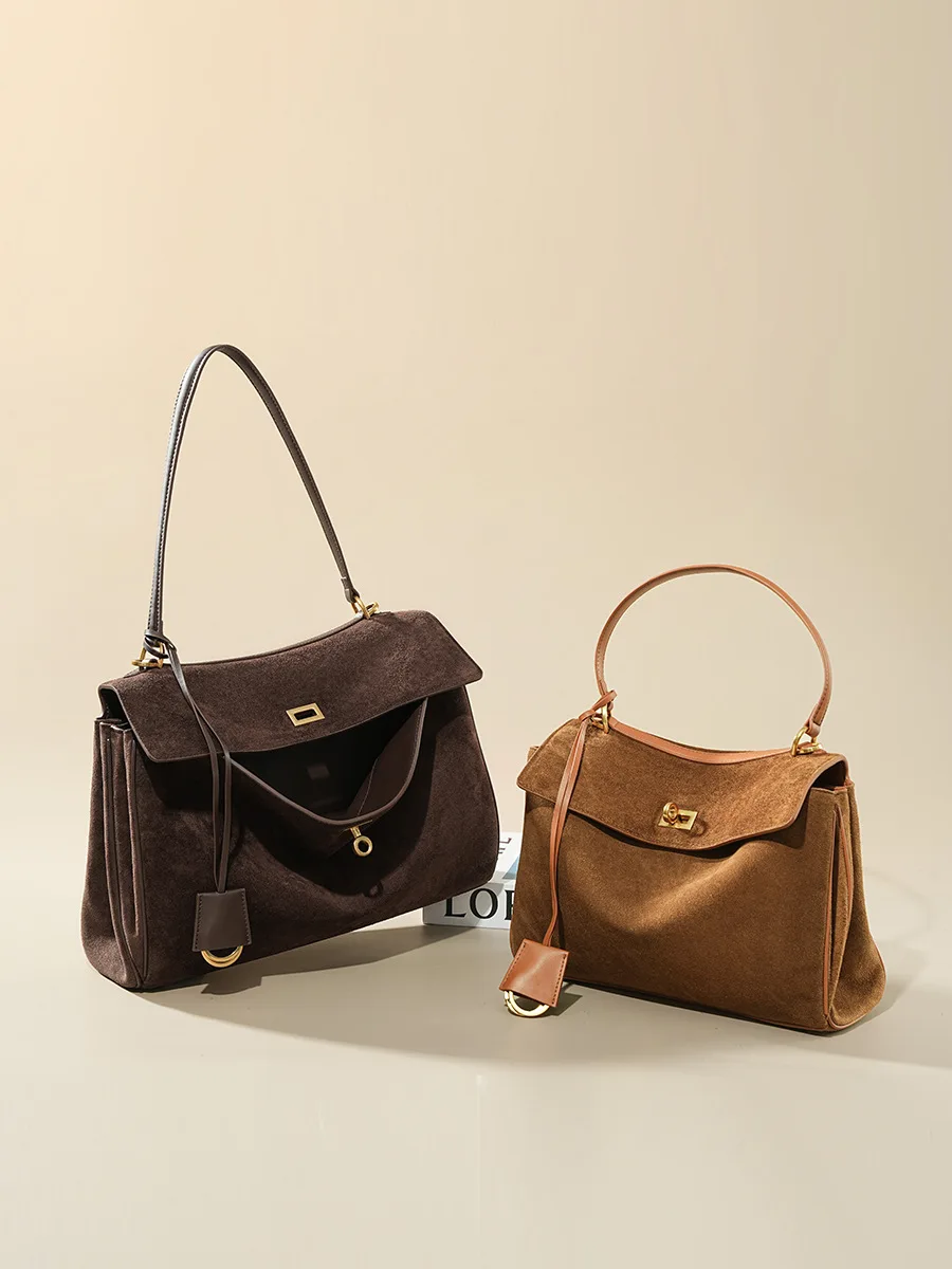 Jesienno-zimowa damska zamszow – Luxury Tote Bags With Zipper recenzja i cena