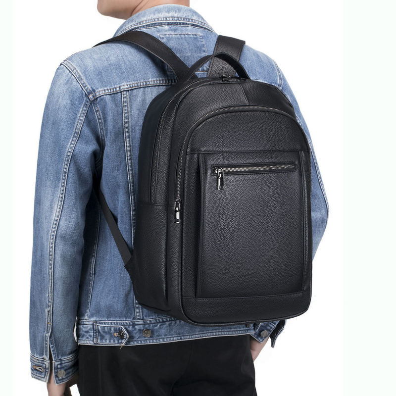 Skórzana torba męska na ramię  – Genuine Leather Backpack recenzja i cena