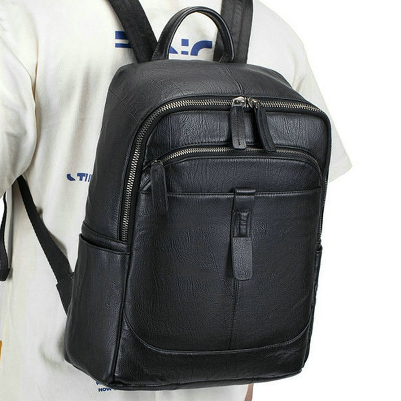 Skórzana torba męska na ramię  – Genuine Leather Backpack recenzja i cena
