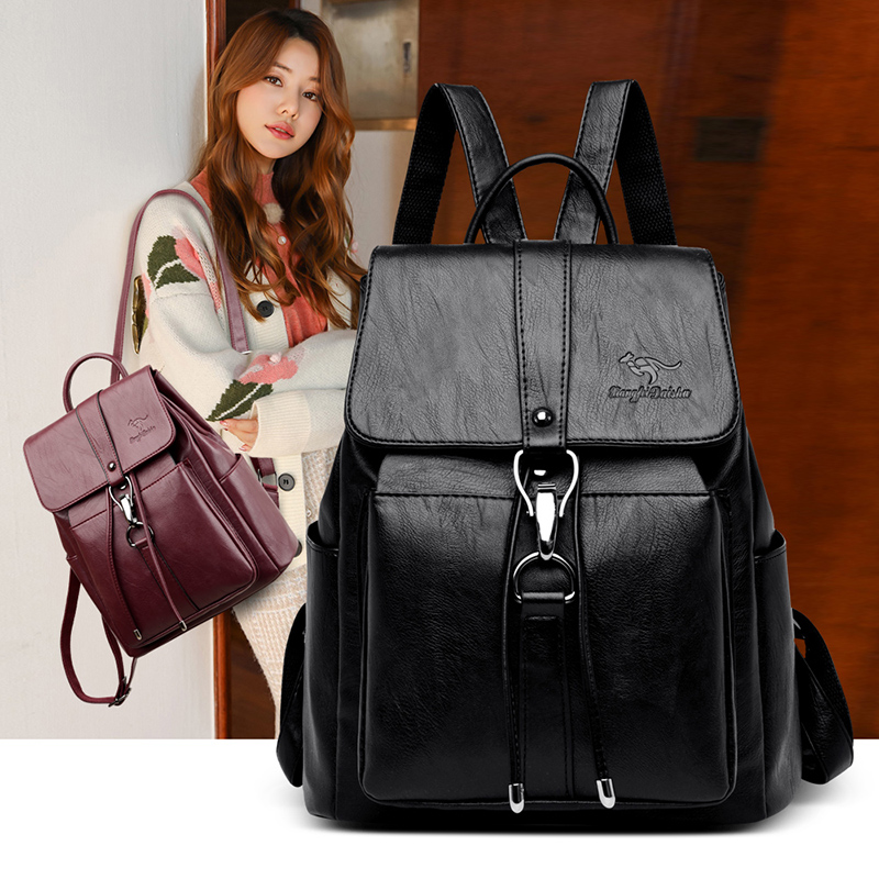 Plecak antykradzieżowy damska  – Genuine Leather Backpack recenzja i cena