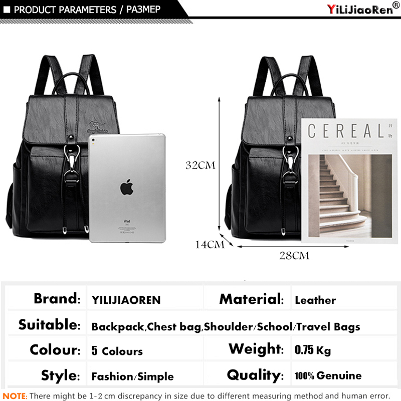 Plecak antykradzieżowy damska  – Genuine Leather Backpack recenzja i cena
