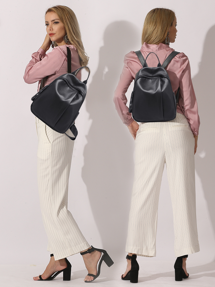 Plecak damski Zency z zabezpie – Genuine Leather Backpack recenzja i cena