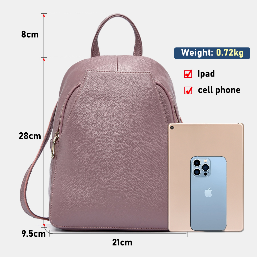 Plecak damski Zency Charm, 100 – Genuine Leather Backpack recenzja i cena