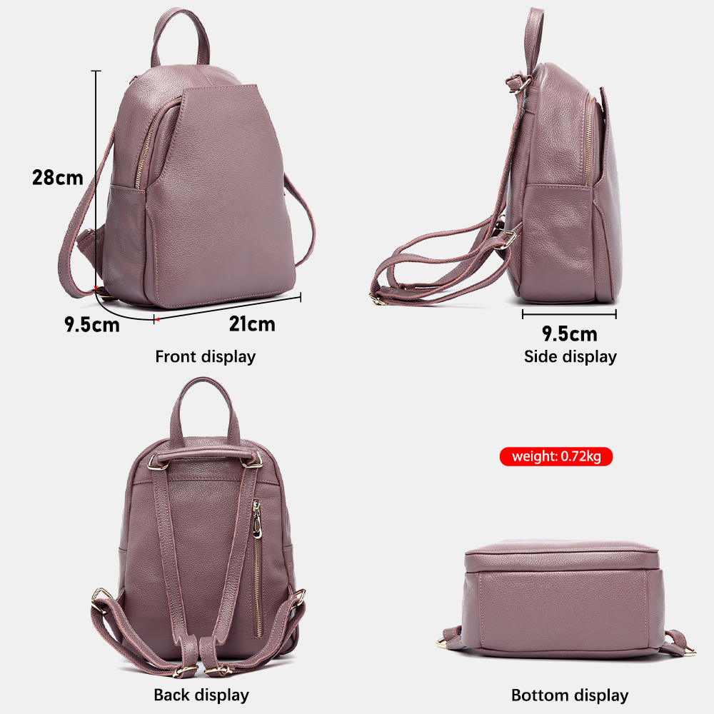 Plecak damski Zency Charm, 100 – Genuine Leather Backpack recenzja i cena