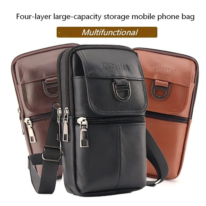 Męska skórzana torba na pas -  – Genuine Leather Backpack recenzja i cena